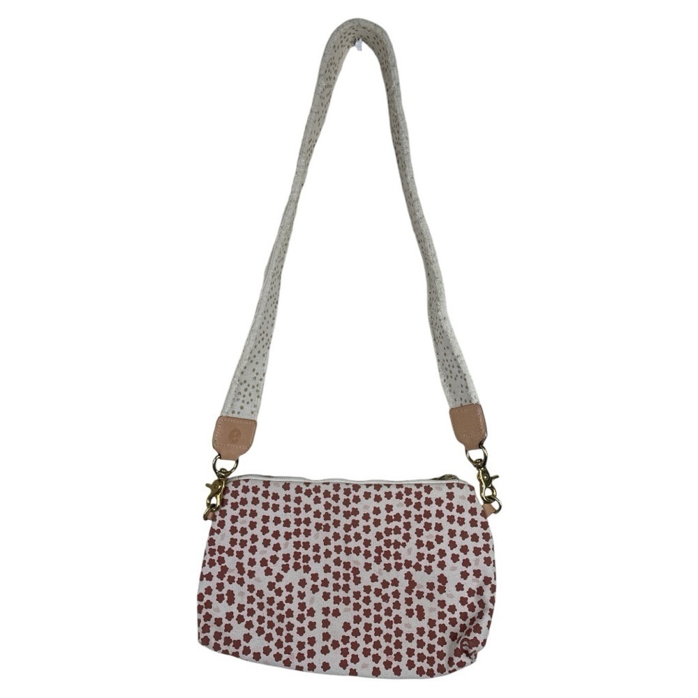 Erin Flett for Anthropologie Clay Polka Dot Canvas & Leather Jen Bag - Picture 13 of 15